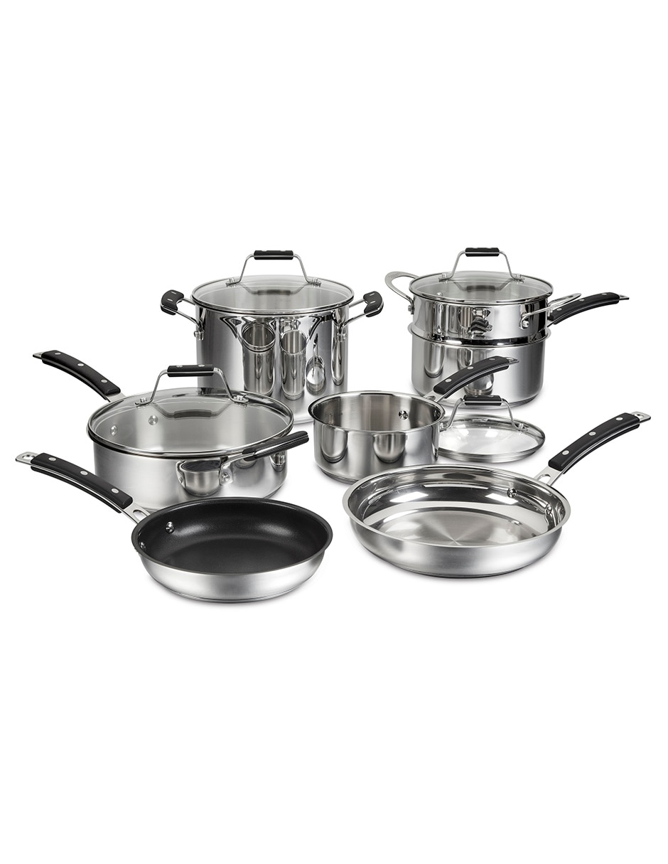 Batería de cocina Heritage de acero inoxidable 11 piezas 1