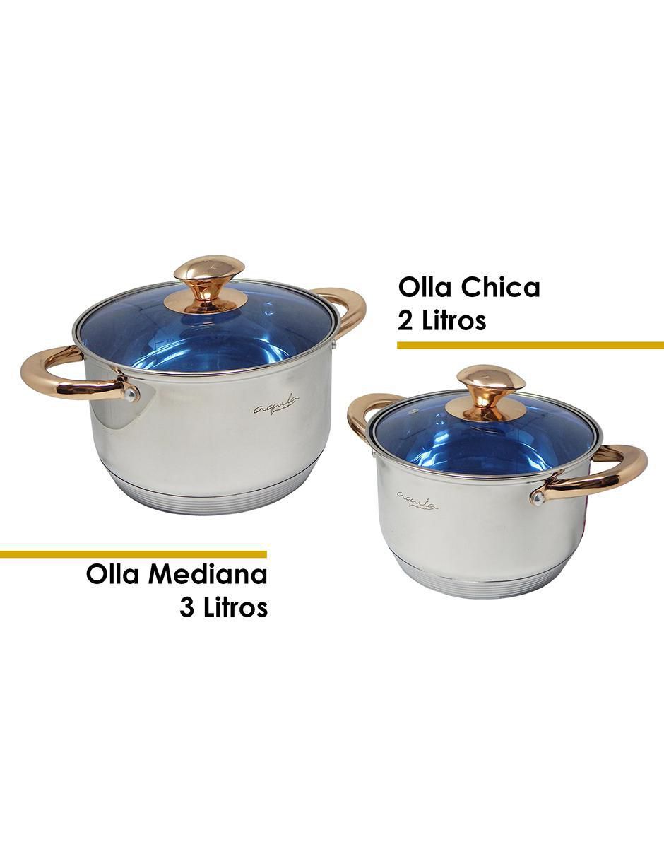 Batería de cocina Siberia de acero inoxidable antiadherente convencional 12 piezas 5