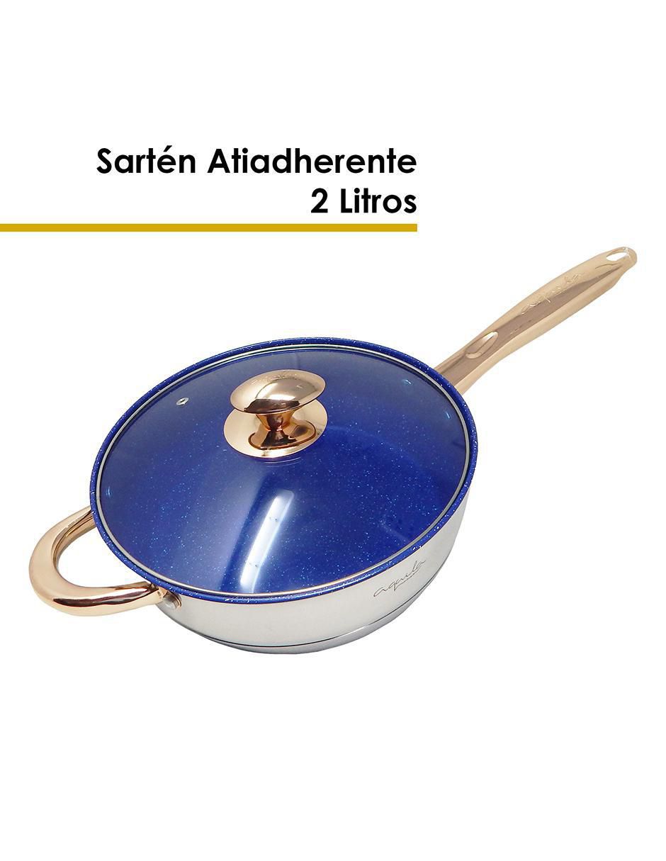 Batería de cocina Siberia de acero inoxidable antiadherente convencional 12 piezas 8