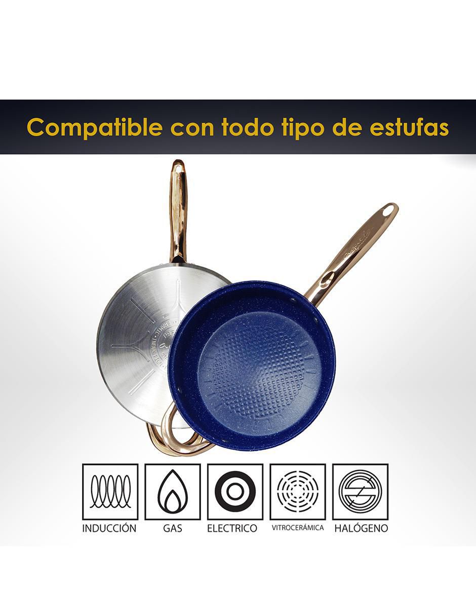 Batería de cocina Siberia de acero inoxidable antiadherente convencional 12 piezas 3