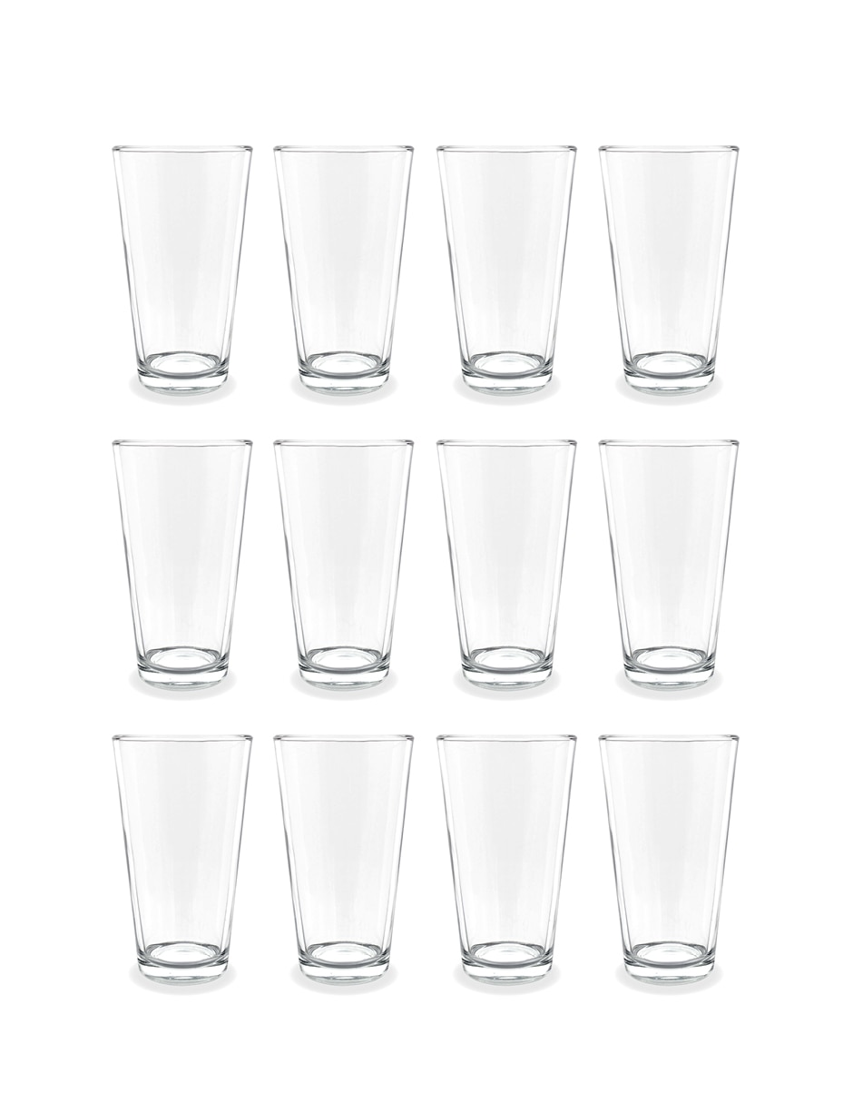 Set de vasos para agua de cristal con 12 piezas 3