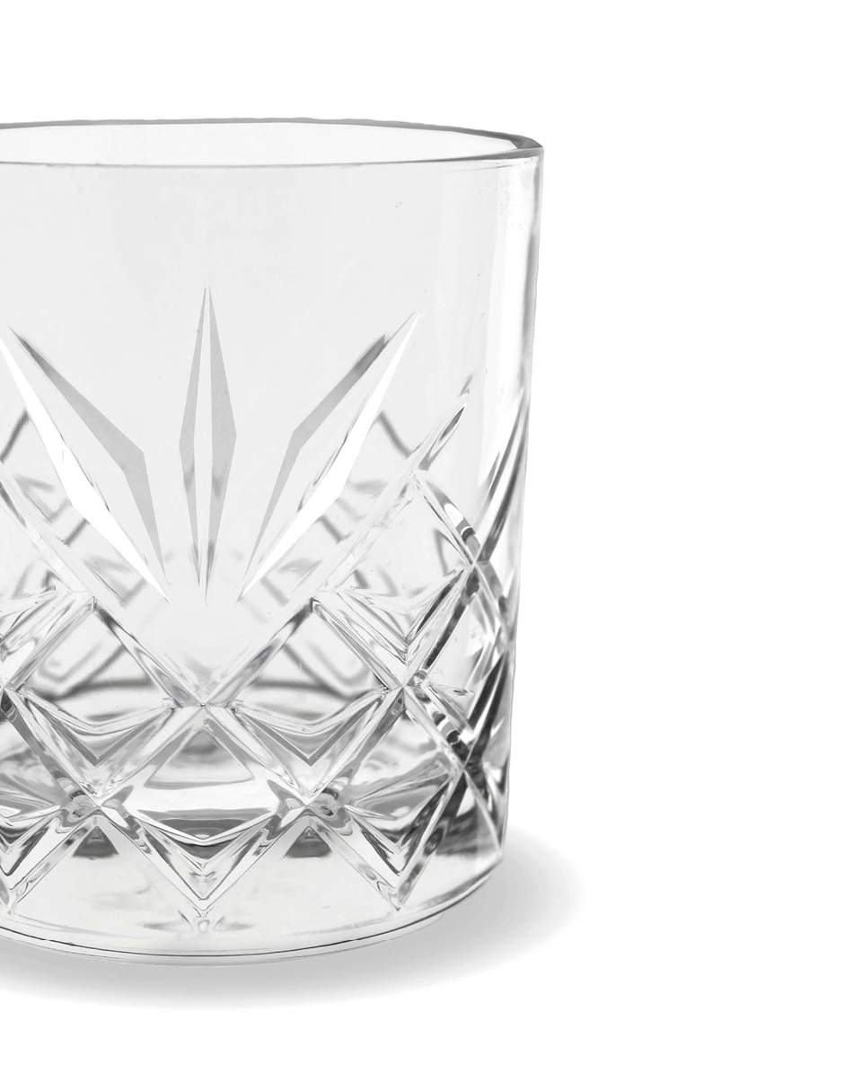 Set de vasos old fashion Elsa de cristal con 12 piezas 2