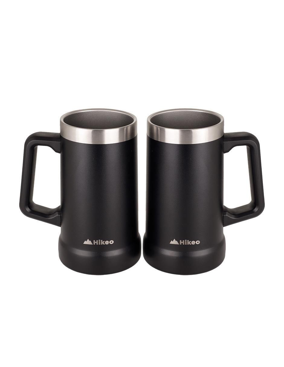 Tarro Cervecero Acero Inoxidable Doble Pared Térmica 2 Piezas 730 ml