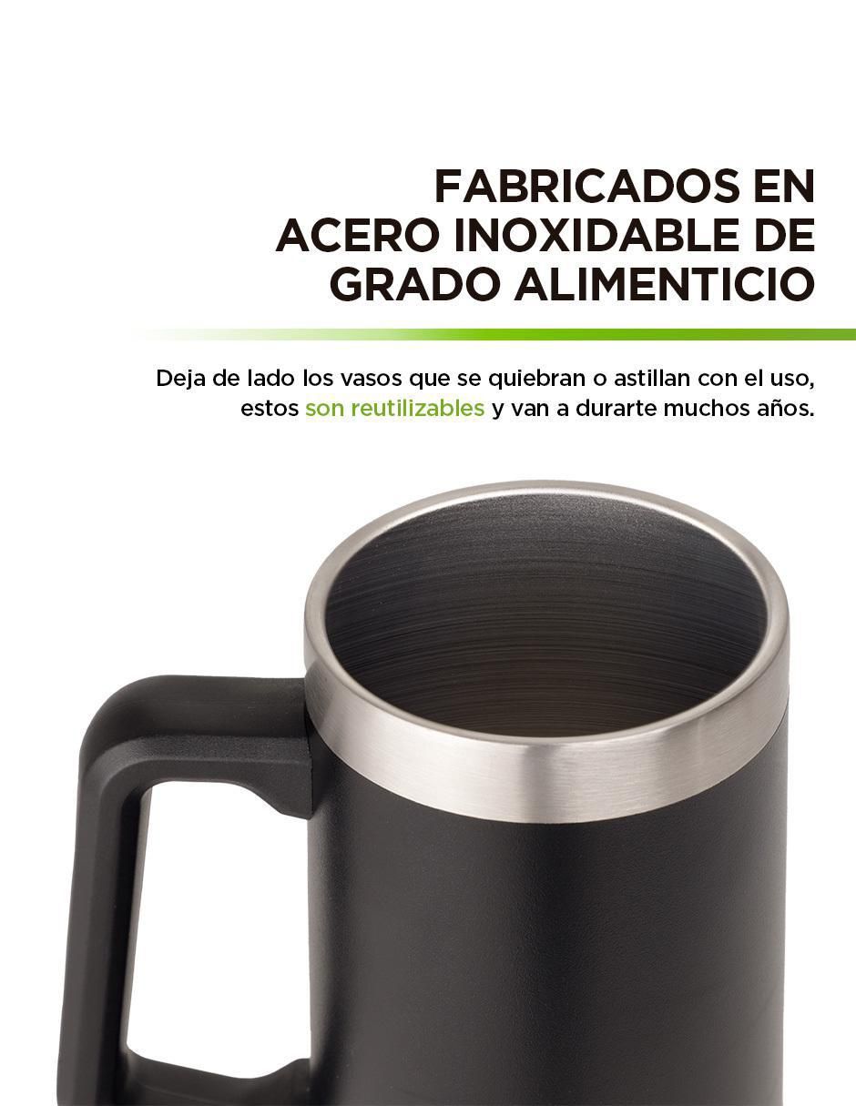 Tarro Cervecero Acero Inoxidable Doble Pared Térmica 2 Piezas 730 ml 9