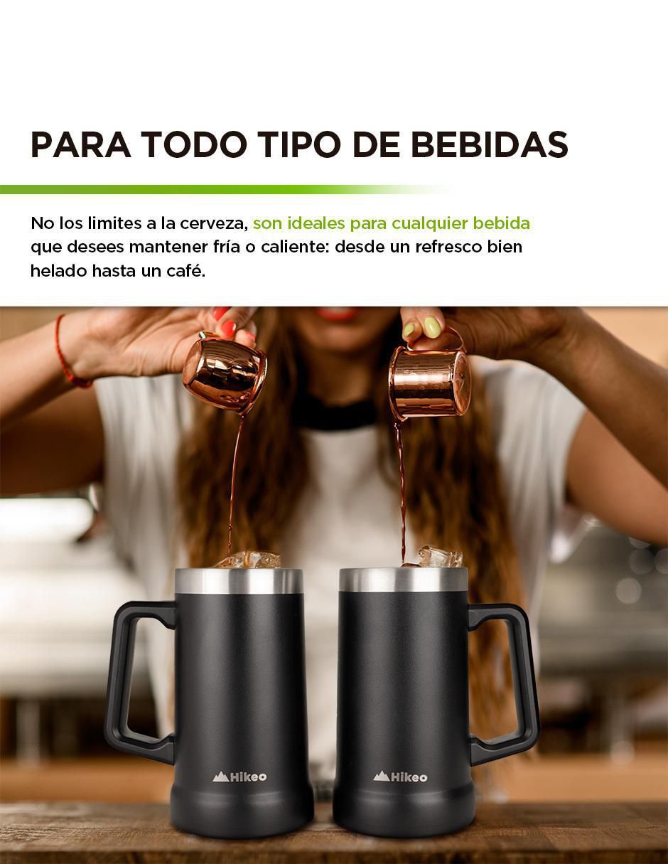 Tarro Cervecero Acero Inoxidable Doble Pared Térmica 2 Piezas 730 ml 3