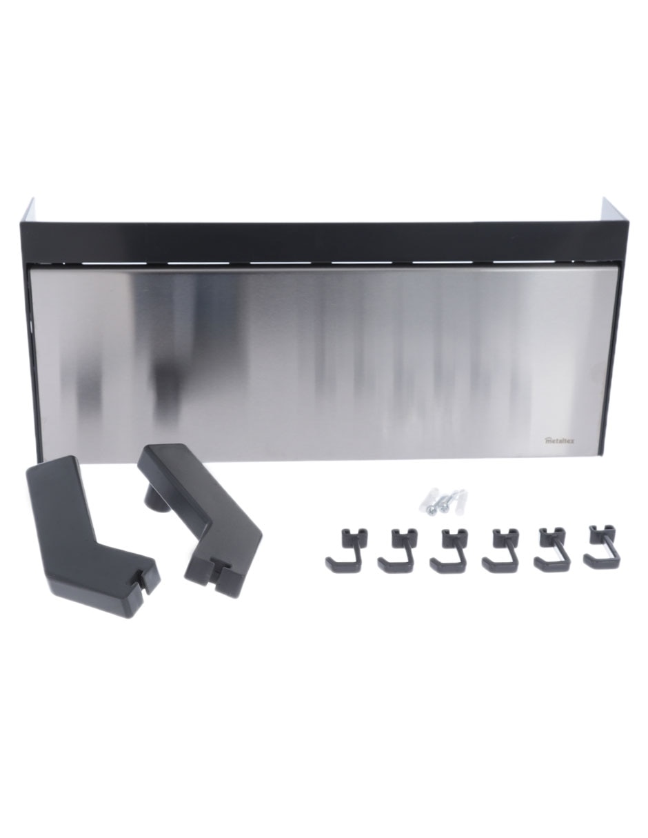 Dispensador para rollos de cocina multiusos de acero inoxidable 3 rollos 3