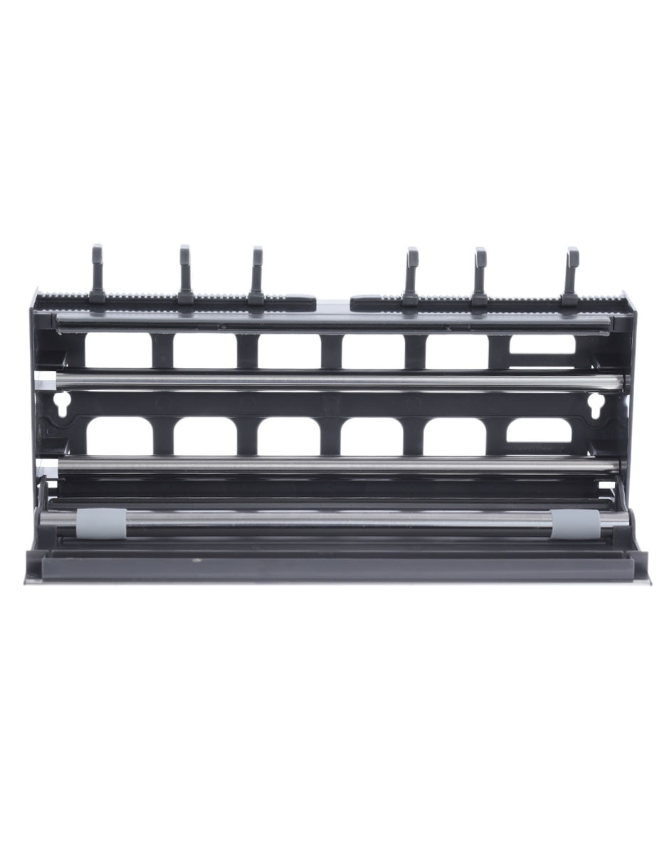Dispensador para rollos de cocina multiusos de acero inoxidable 3 rollos 4
