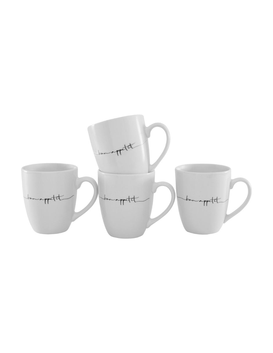 Set de tazas clásicas Bon Appétit 4 piezas 1