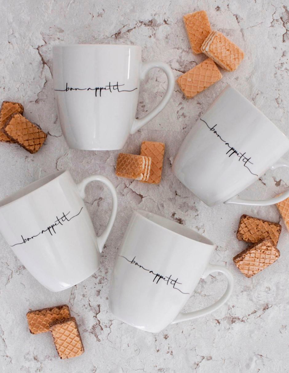 Set de tazas clásicas Bon Appétit 4 piezas 2