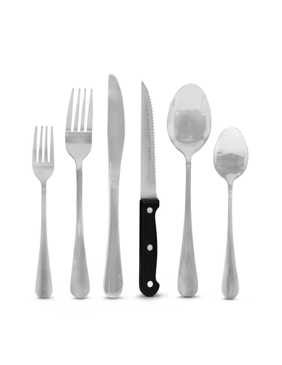 Set cubiertos de acero inoxidable 40 piezas