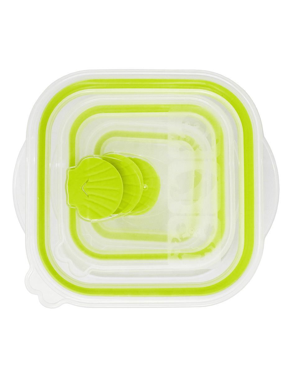Set contenedores Sea shell de plástico 6 piezas