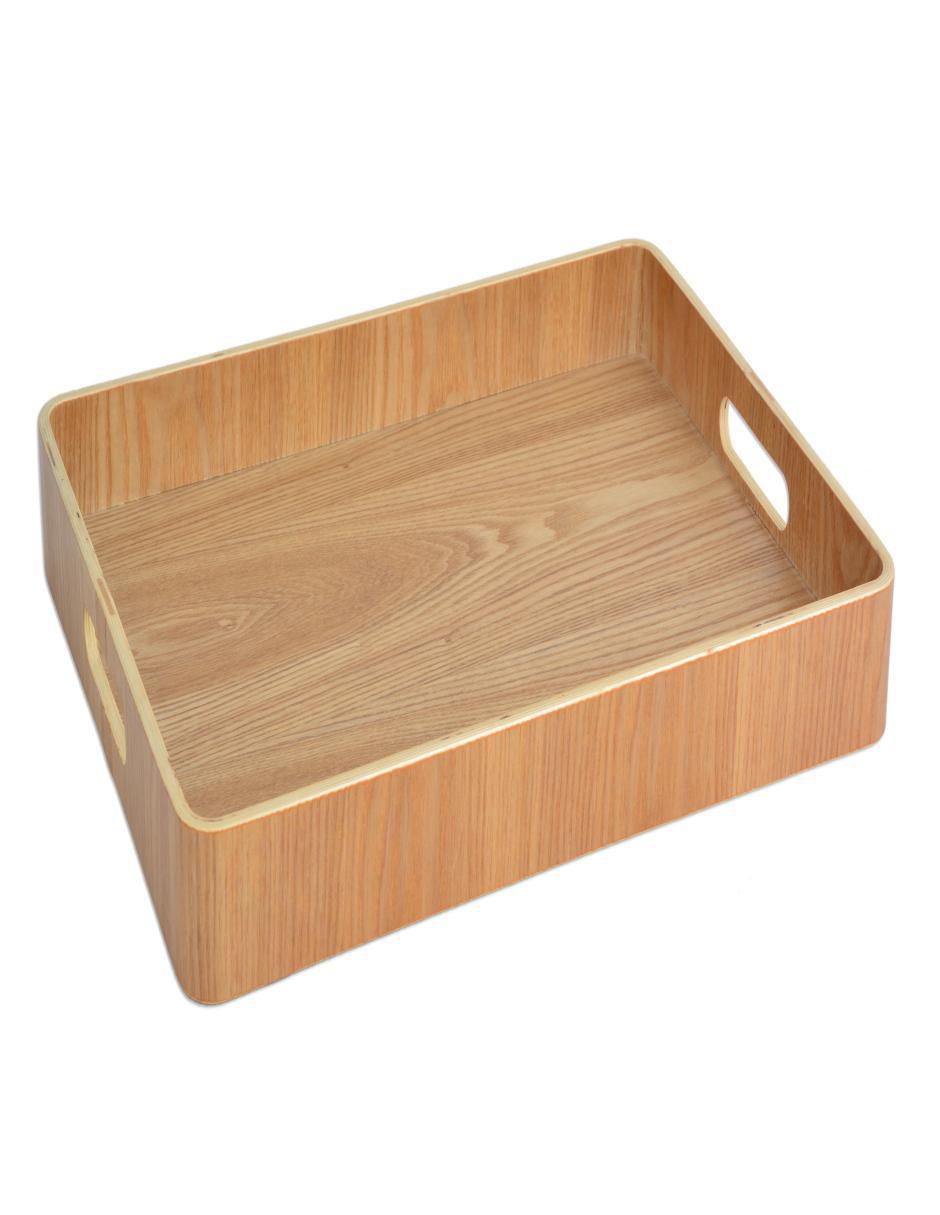 Charola multiusos de bambú