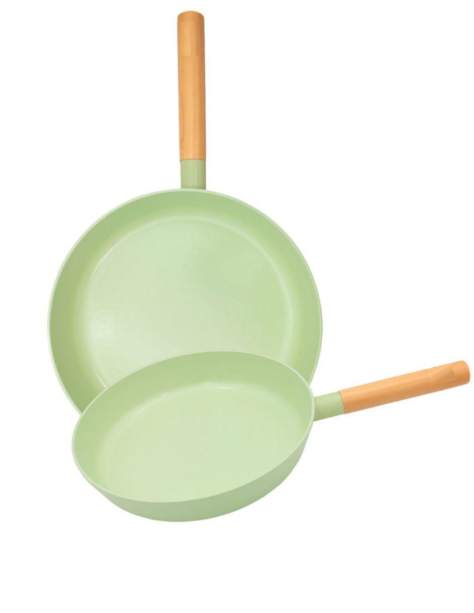 Set de sartenes con tapa Love Cook de cerámica 2 piezas 1