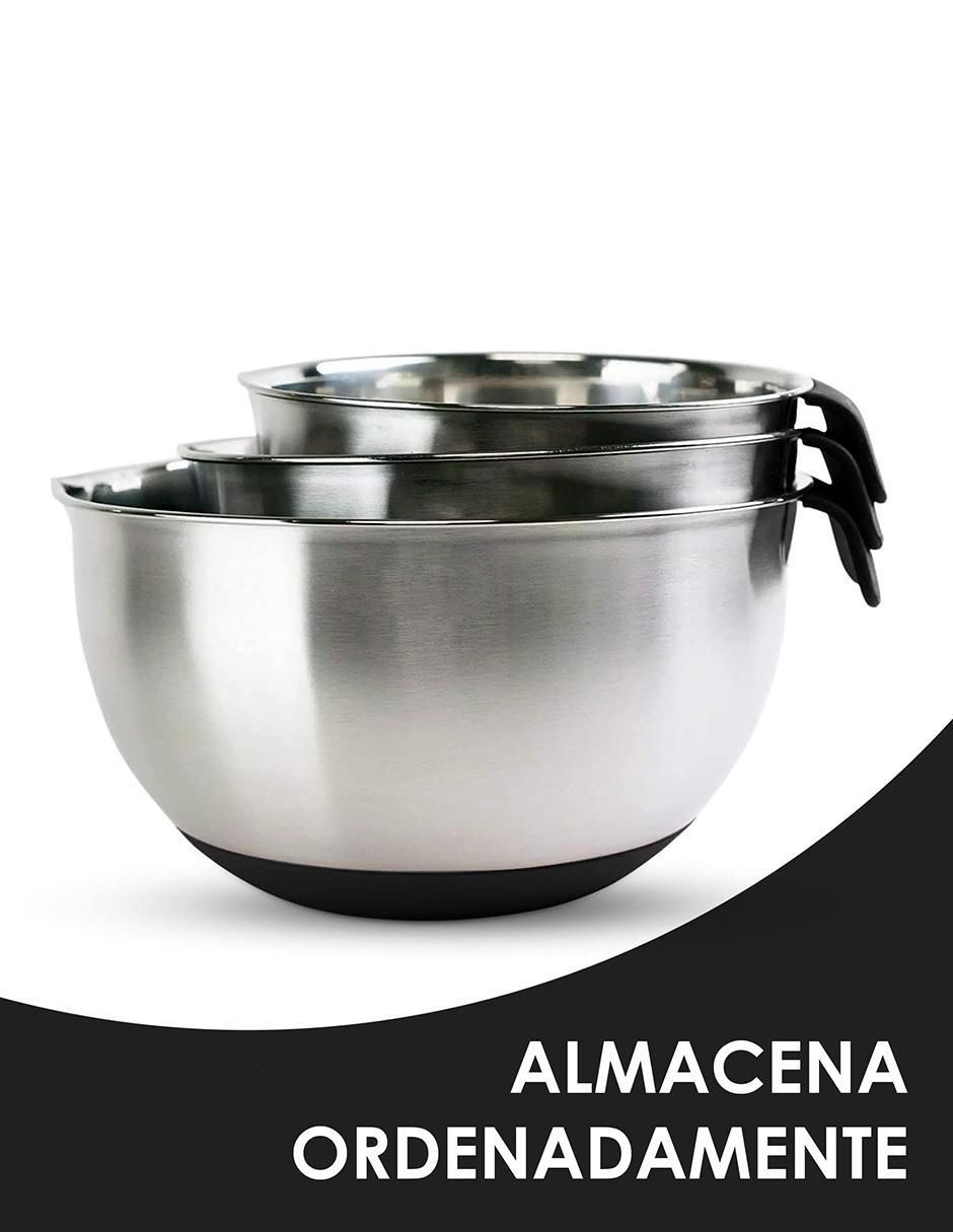 Set tazón de acero inoxidable 3