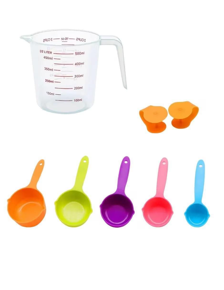 Set cucharas medidoras de plástico 12 piezas 2