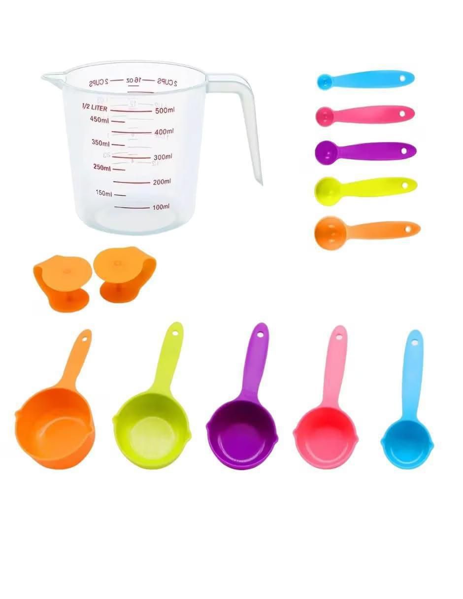 Set cucharas medidoras de plástico 12 piezas Set cucharas medidoras de plástico 12 piezas