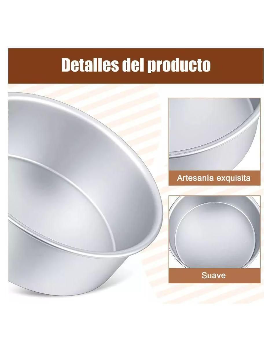 Set moldes aluminio redondo 3