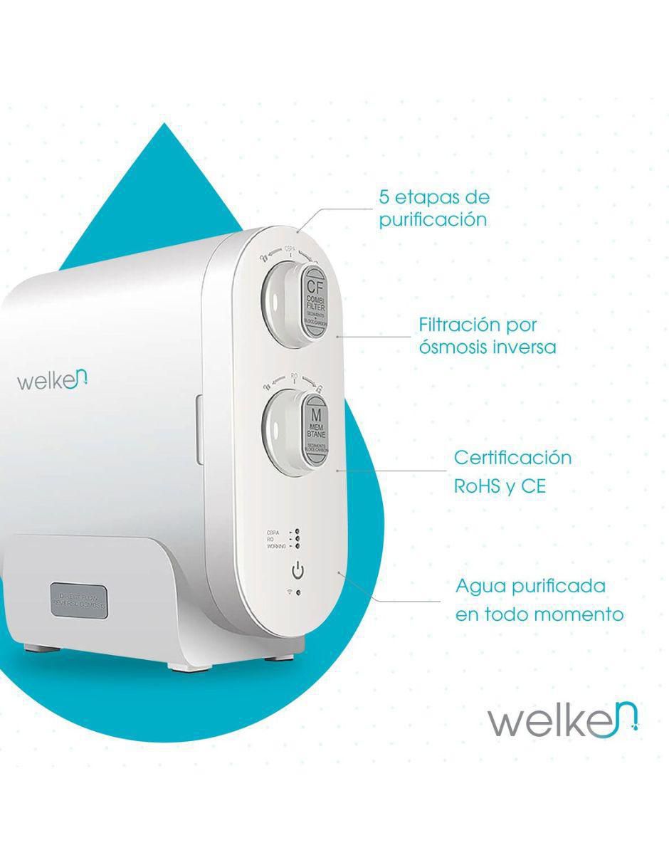 Filtro purificador de agua Welken Ósmosis Inversa