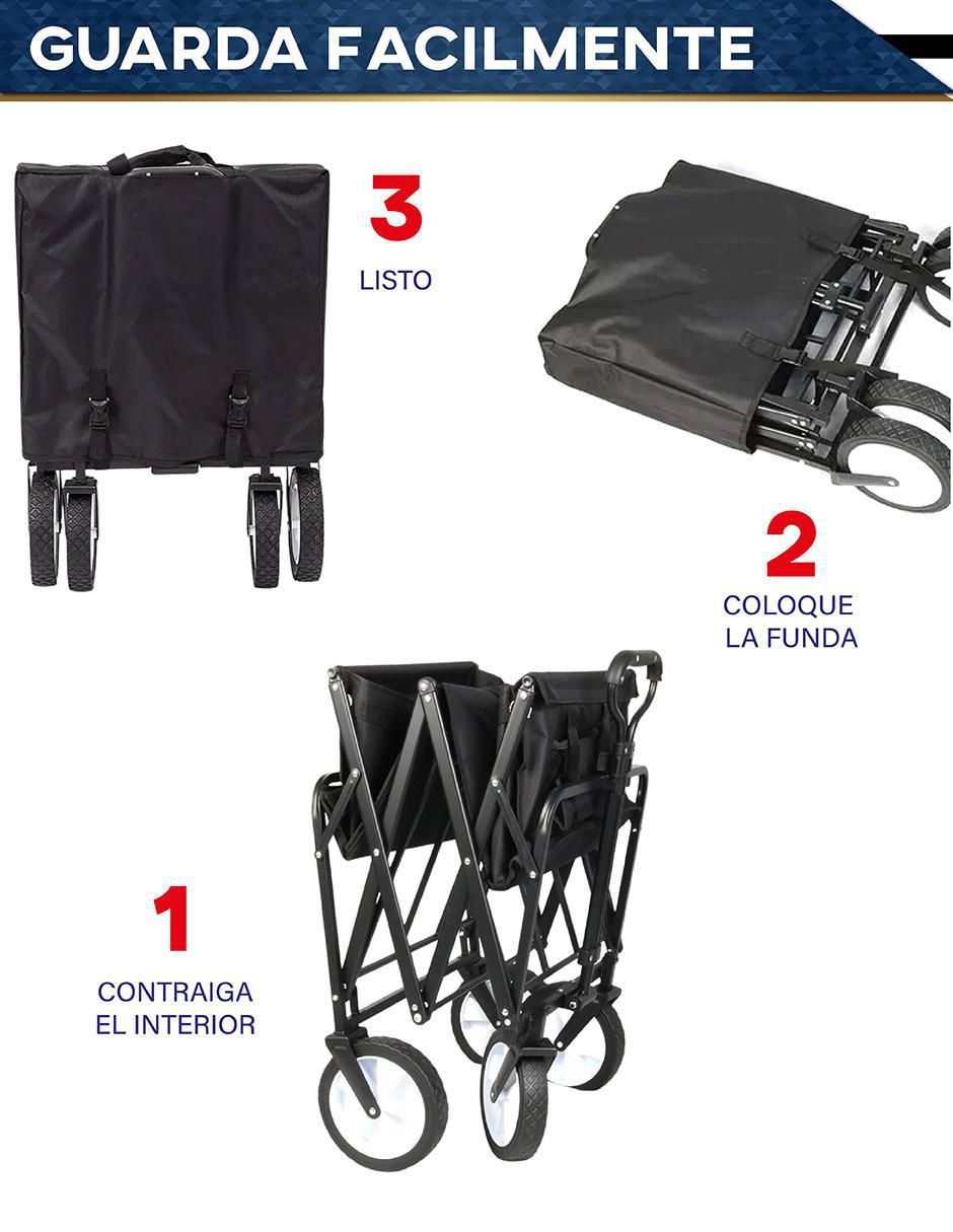 Carrito de compras acero 3