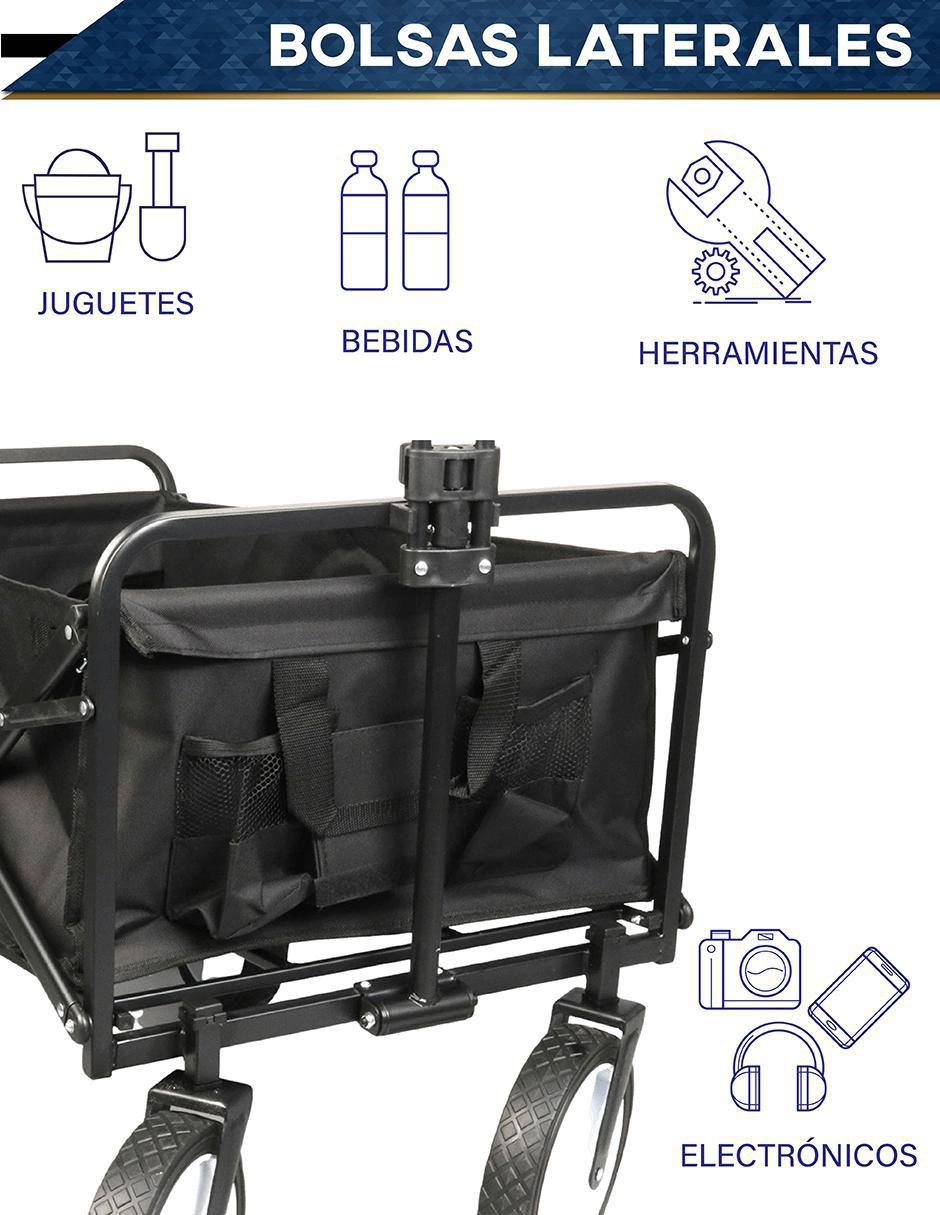 Carrito de compras acero 4