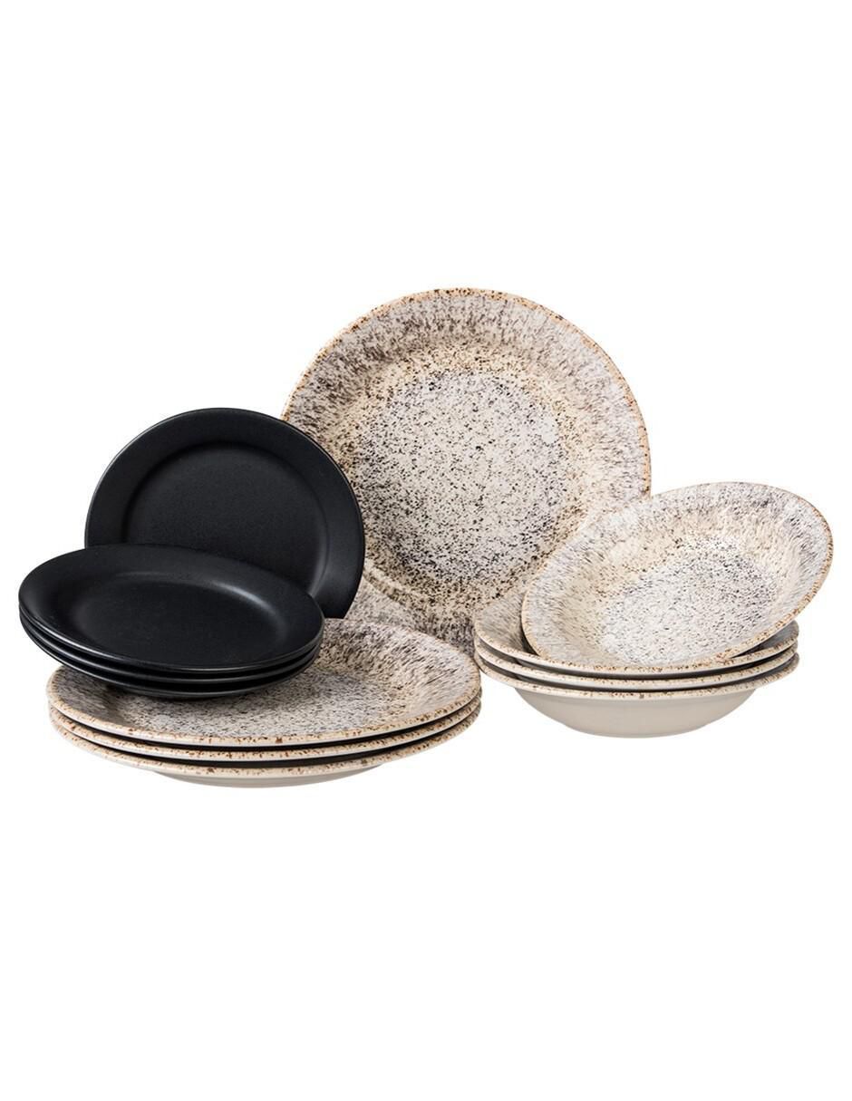 Vajilla cerrada absolute de porcelana para 4 personas