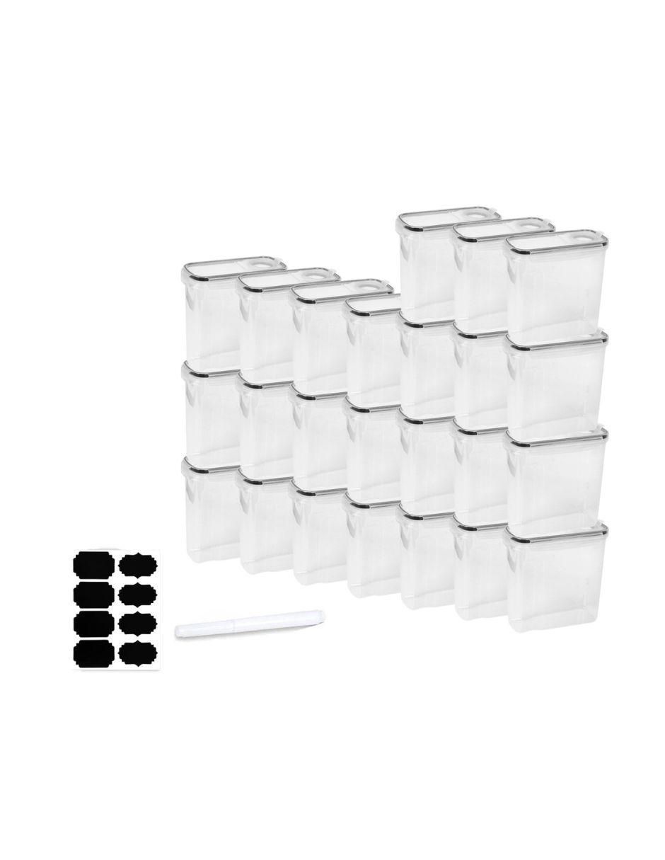 Set contenedores de plástico 24 piezas