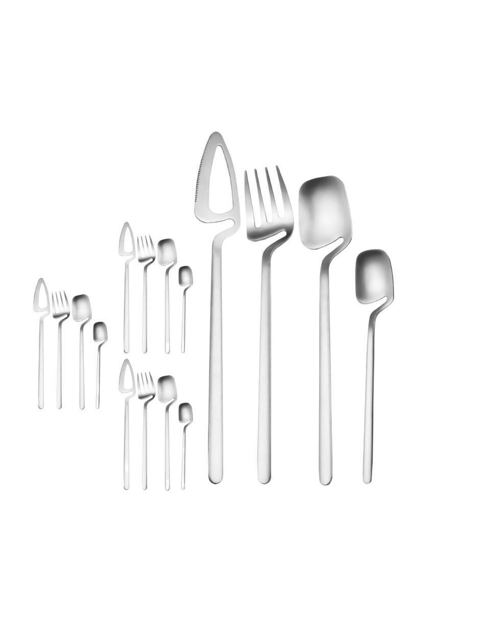 Set cubiertos de acero inoxidable 16 piezas