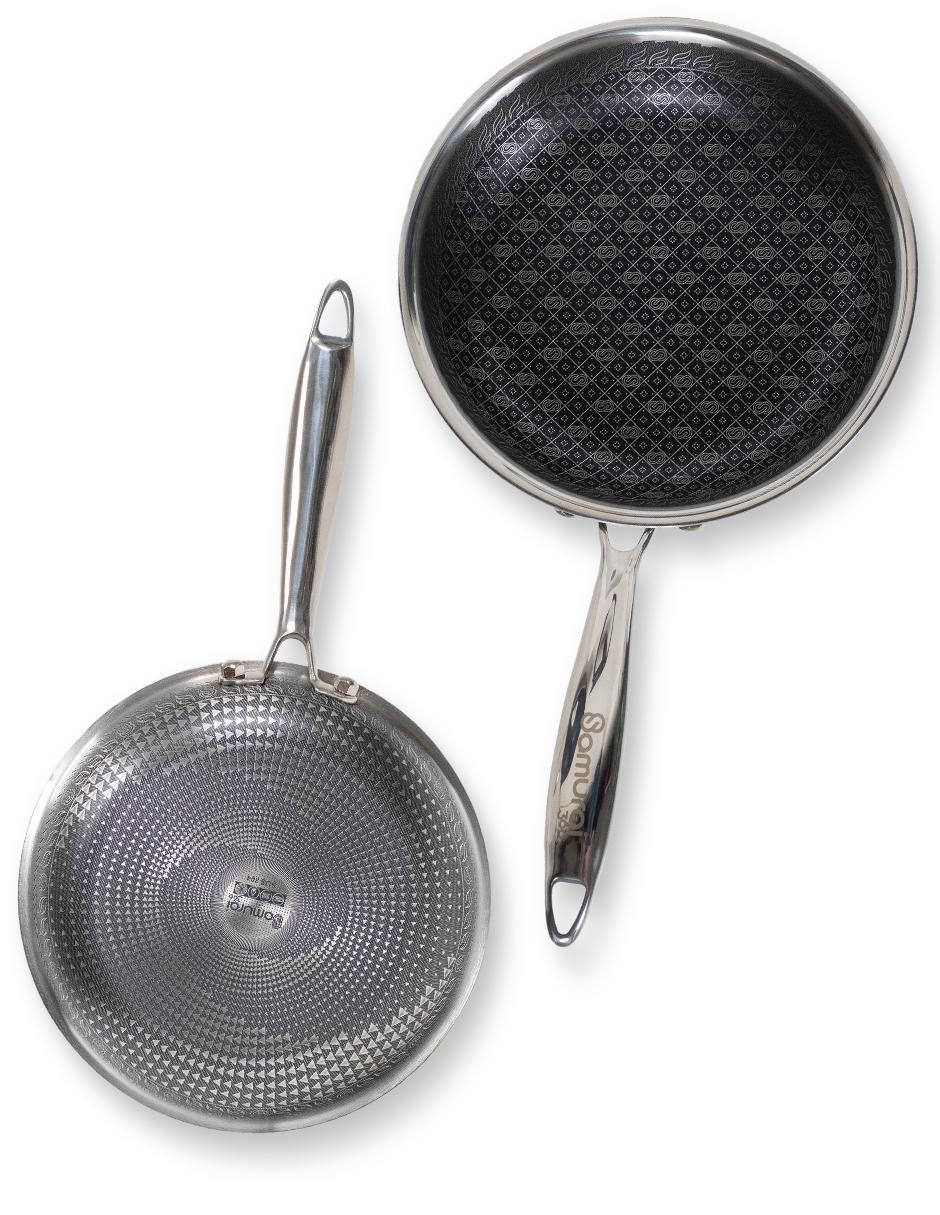 Batería de cocina Flavorstone Samurai de acero inoxidable antiadherente combinado 8 piezas