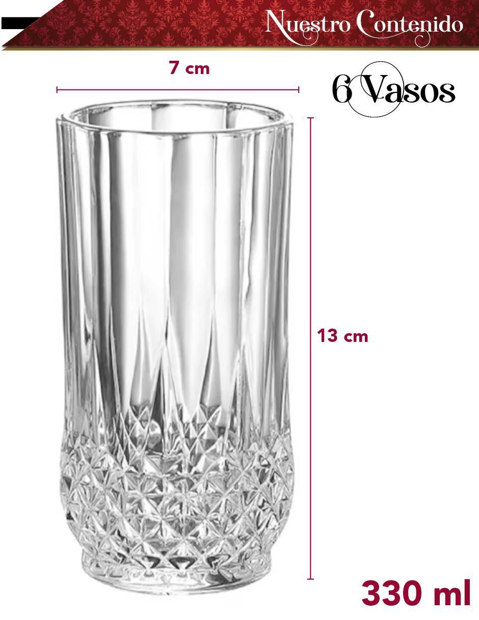 Set vaso Doble Pack de cristal con 6 piezas