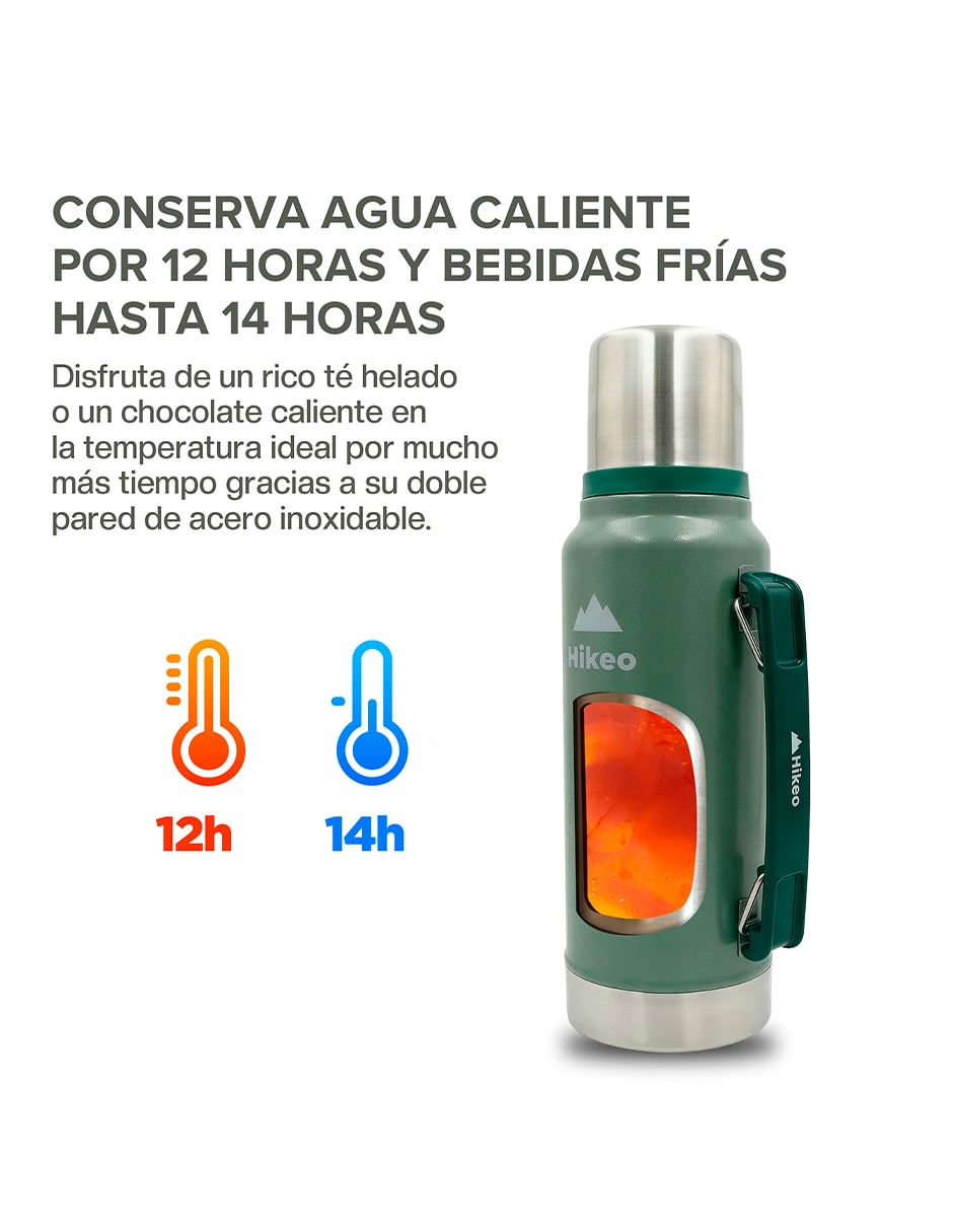 Termo doble pared de acero inoxidable con tapa rosca 3