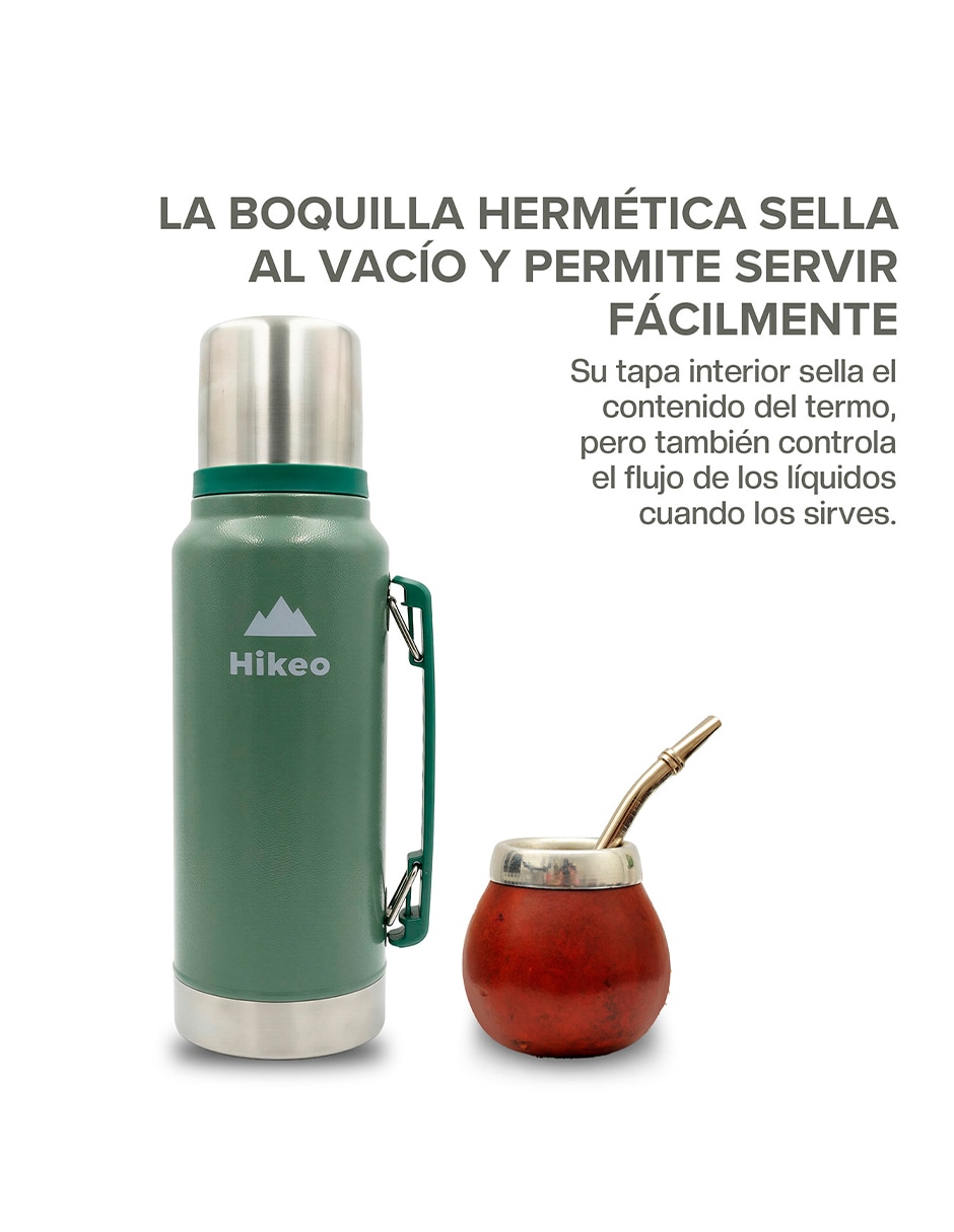 Termo doble pared de acero inoxidable con tapa rosca 6