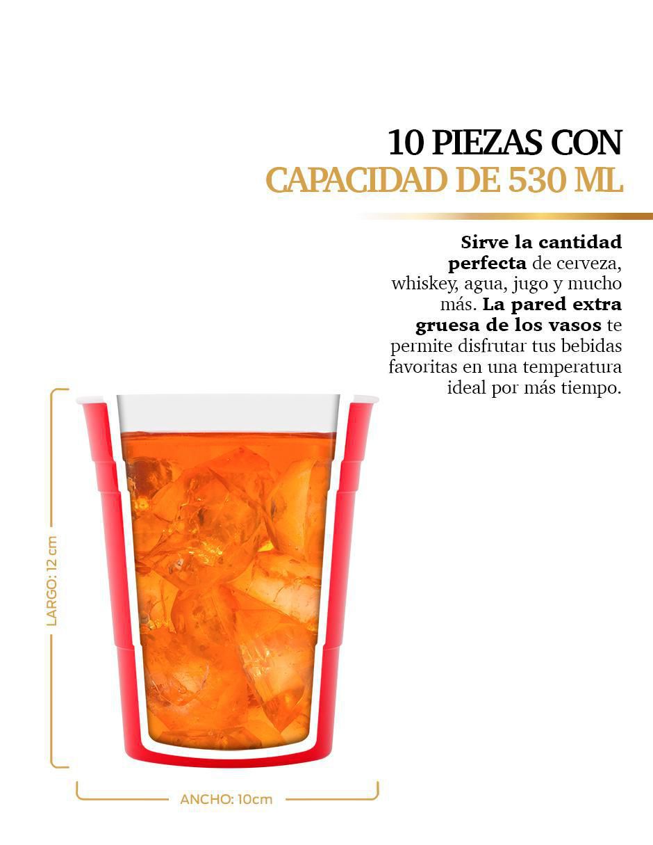 Set vaso Doble Pack con 10 piezas