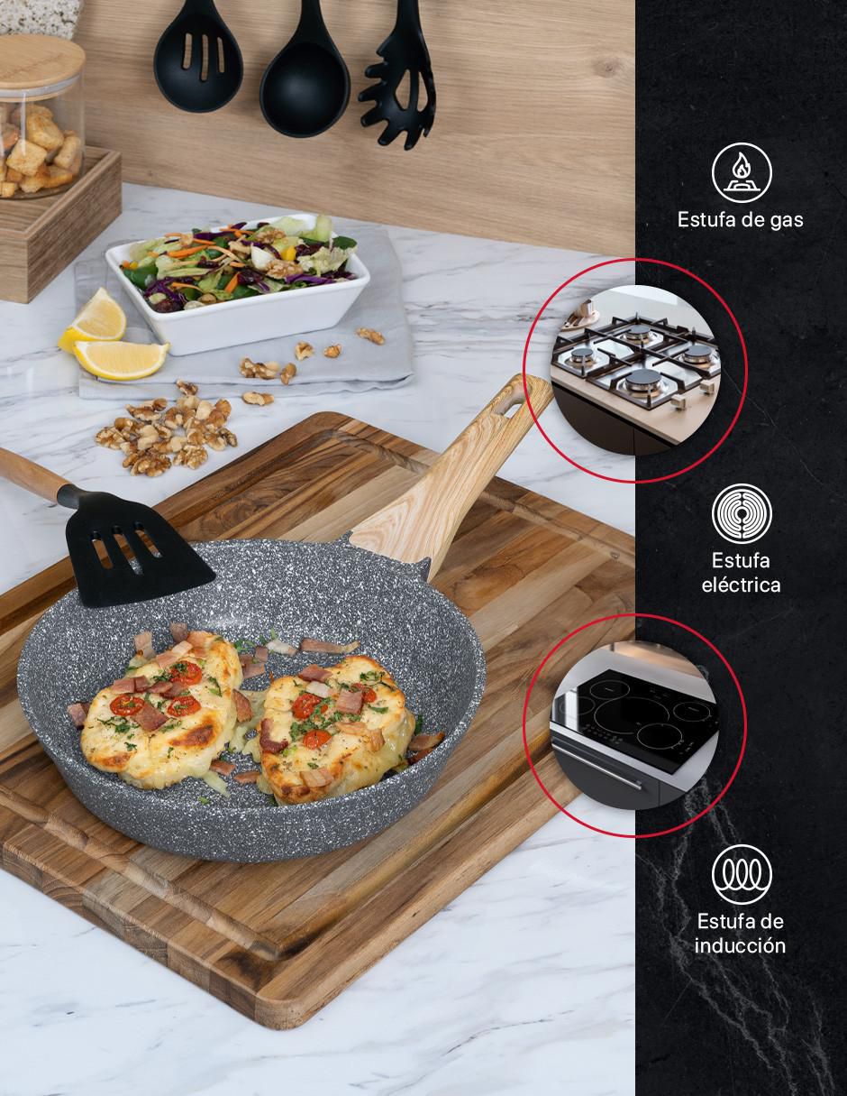 Sartén con tapa de mármol 5