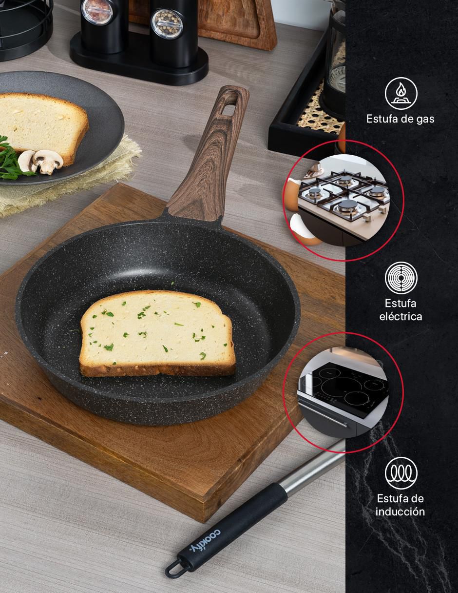 Sartén con tapa de mármol 5