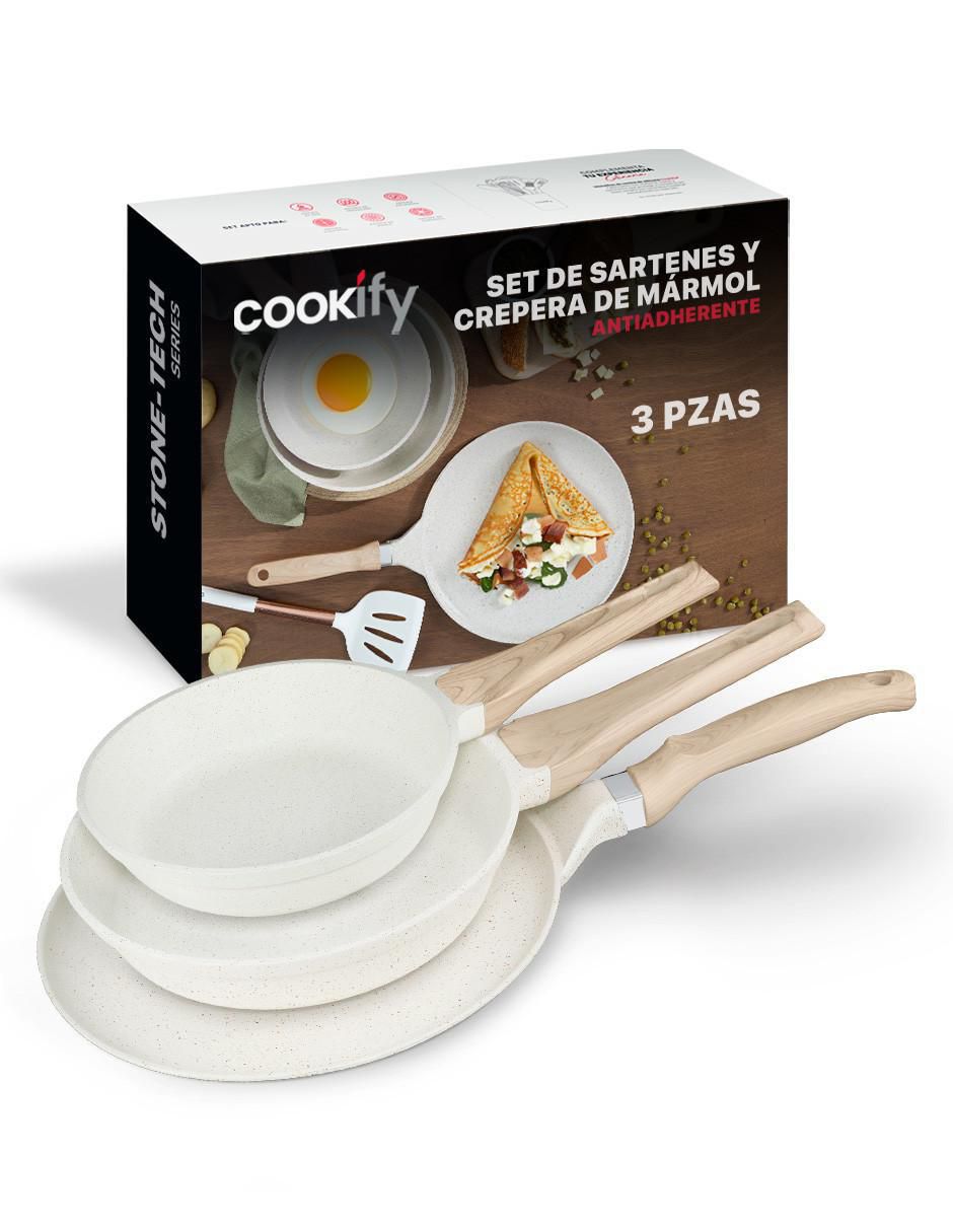 Set de sartenes no aplica 'de' mármol 3 piezas