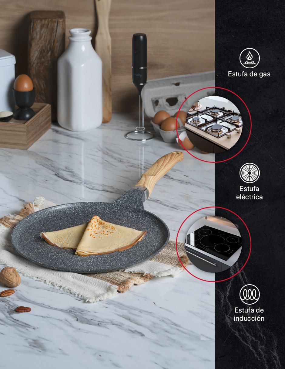 Sartén para crepas con tapa Comal de mármol 5