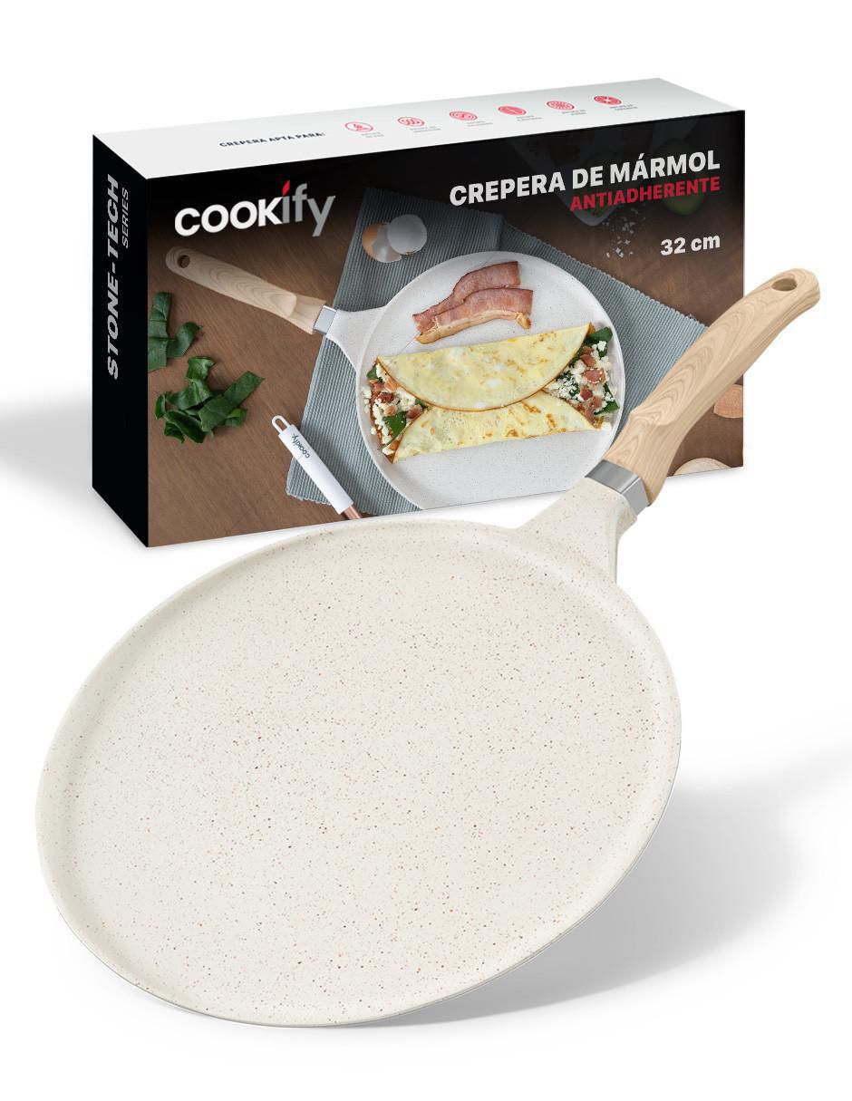 Sartén para crepas con tapa Comal de mármol
