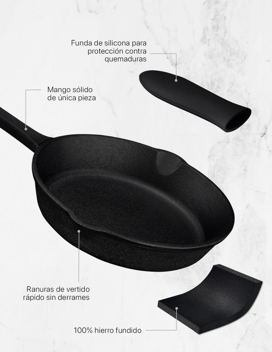 Set de sartenes de hierro fundido 3 piezas