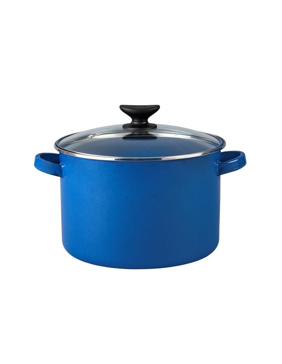 Batería de cocina Millenium de acero vitrificado antiadherente convencional 9 piezas