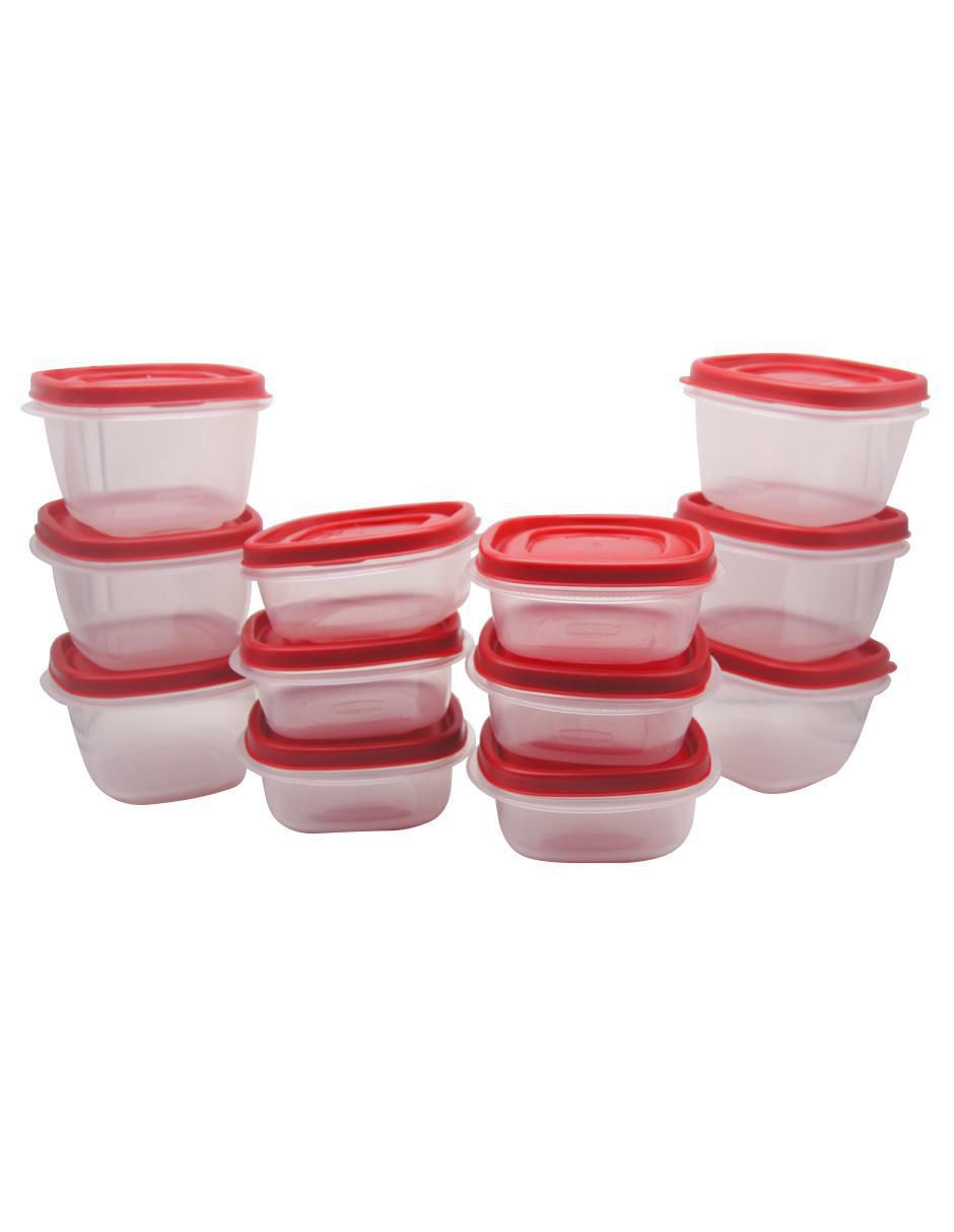 Set contenedores de plástico 21 piezas