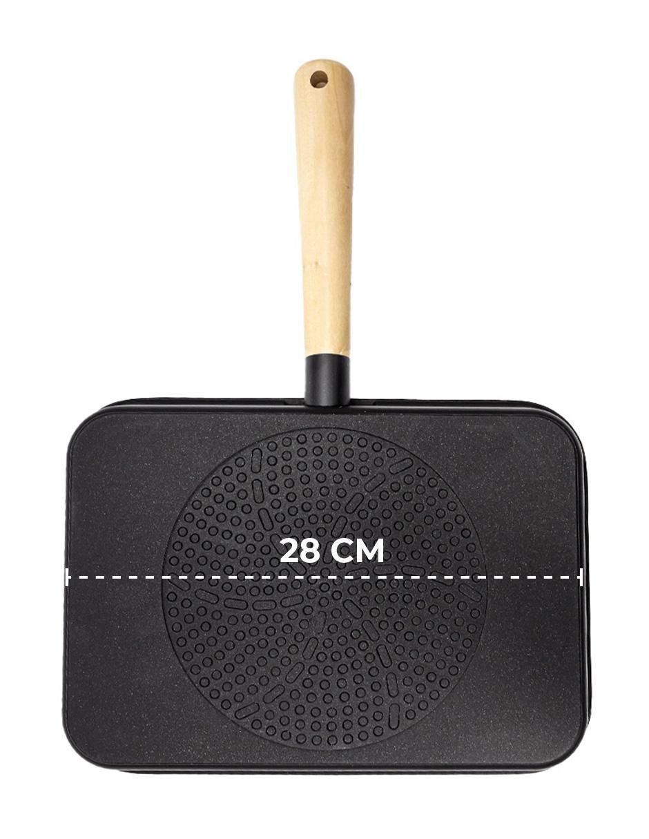 Sartén grill de aluminio anodizado