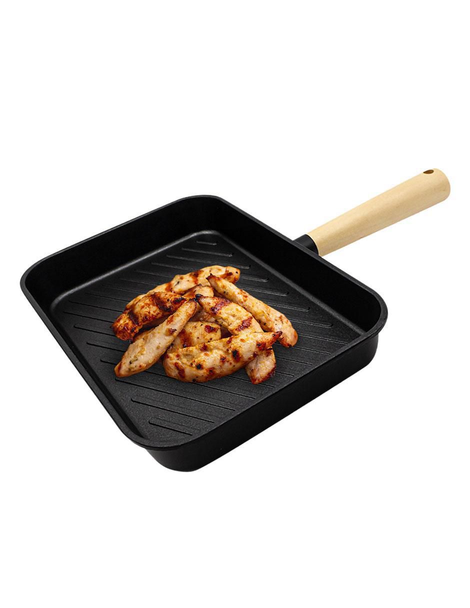 Sartén grill de aluminio anodizado