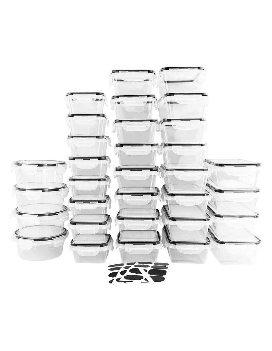 Set contenedores de plástico 32 piezas Set contenedores de plástico 32 piezas