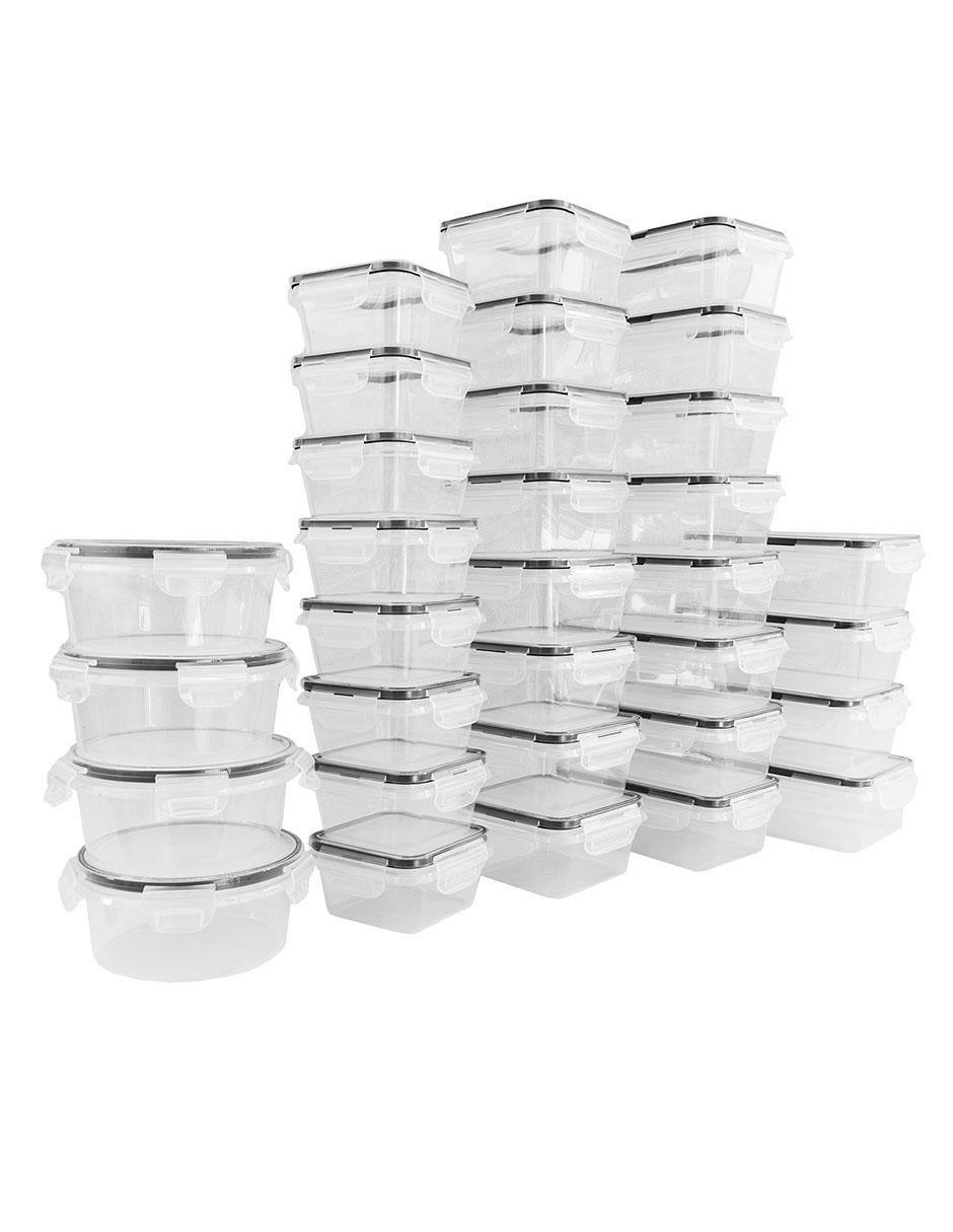 Set contenedores de plástico 32 piezas