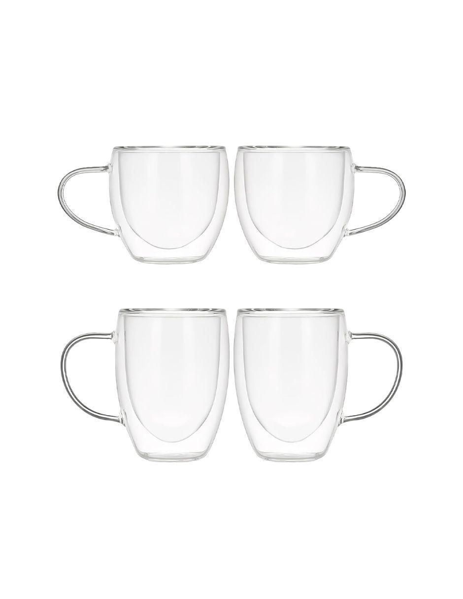 Set de tazas doble pared 4 piezas