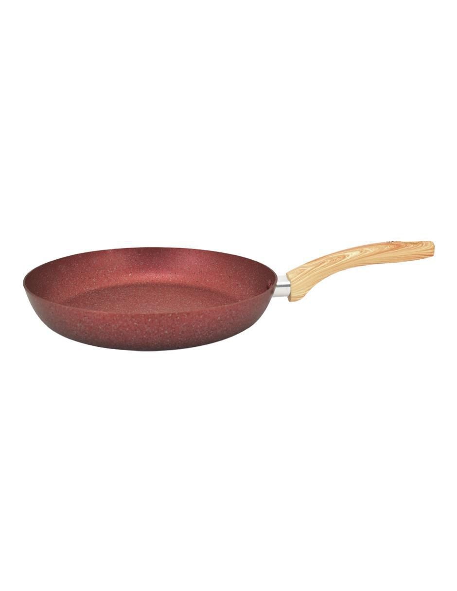 Sartén con tapa Marble Ruby de aluminio 3