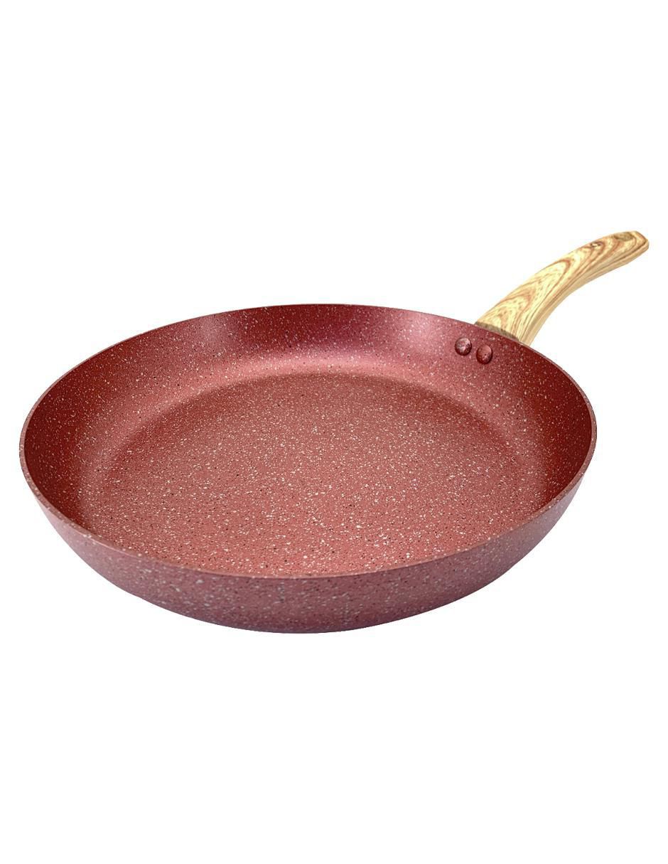 Sartén con tapa Marble Ruby de aluminio 4
