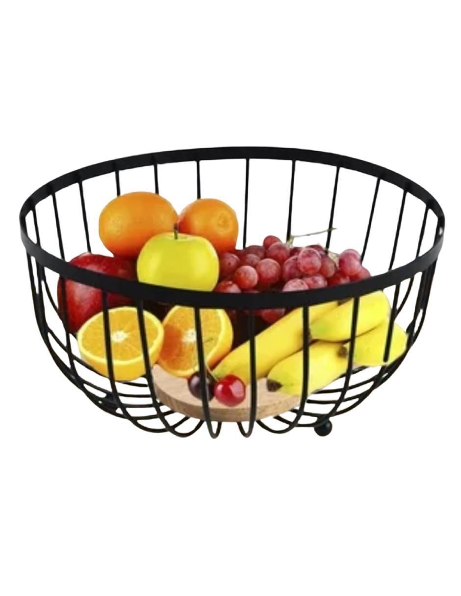 Frutero de bambú con acero 4