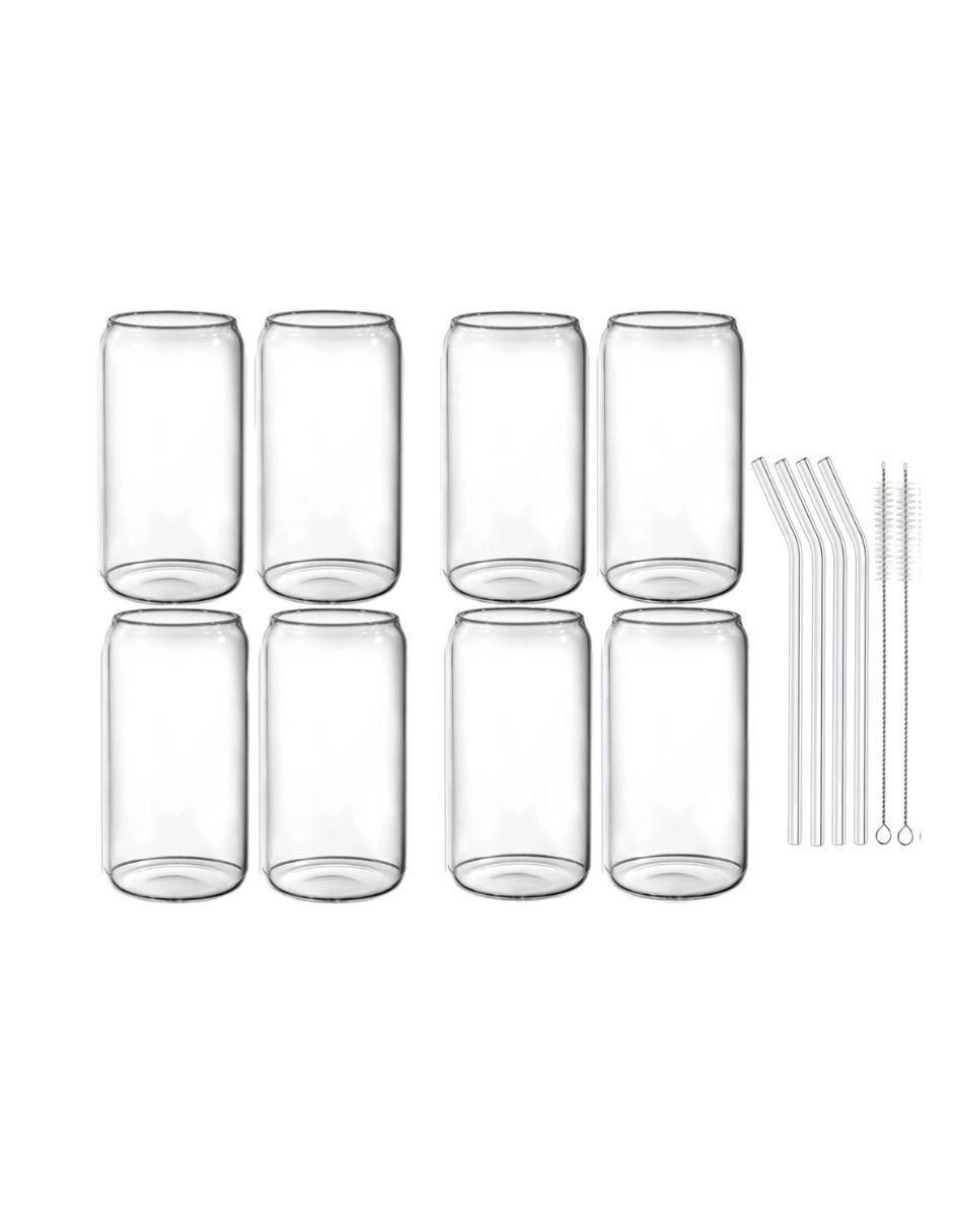 Set de vasos para agua de vidrio con 14 piezas