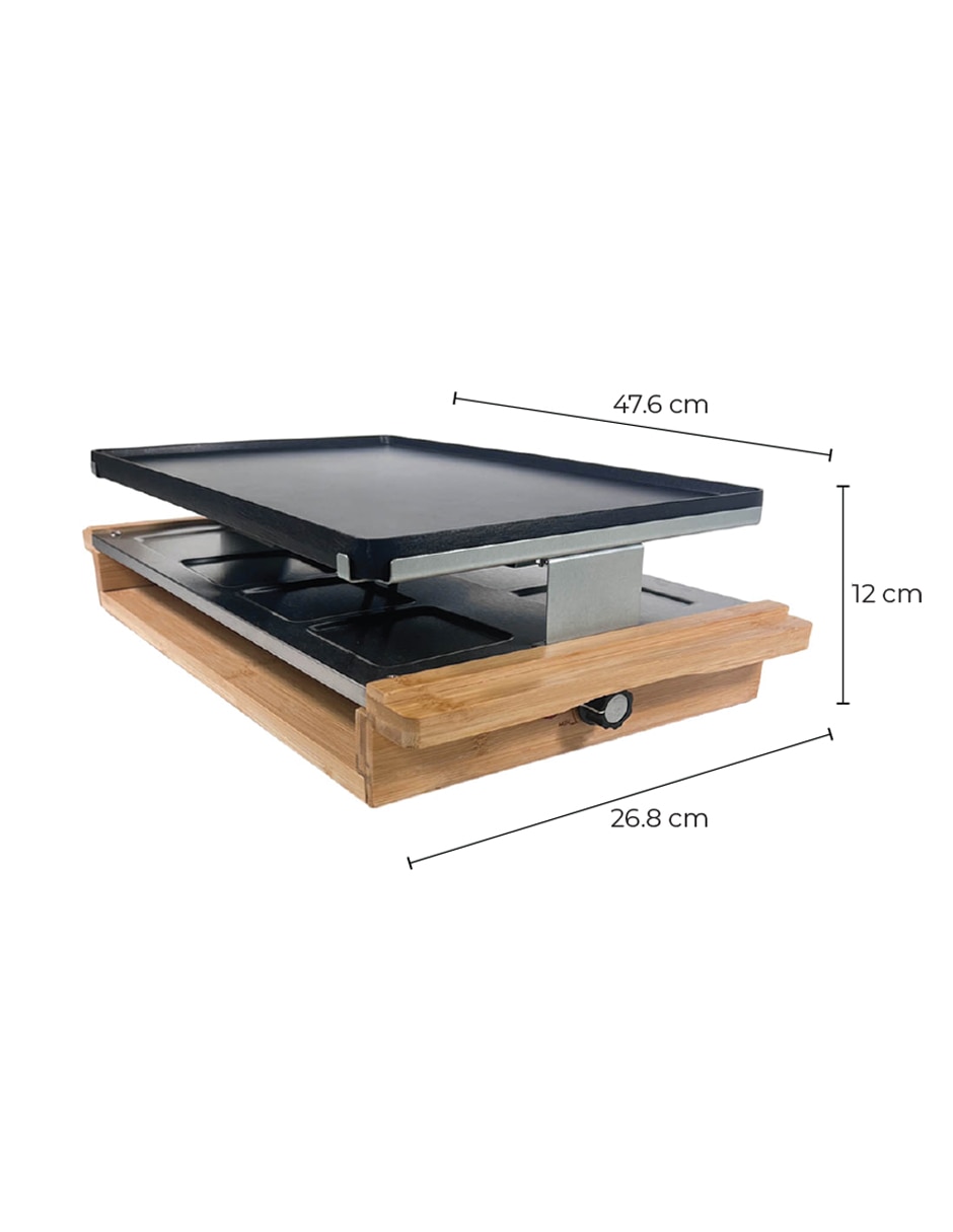 Parrilla eléctrica Kasablanka Grill KE-001 de madera con metal
